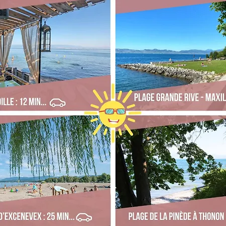 Le Leman - 5 Min A Pieds Du Lac, Des Plages, Des Parcs Publier