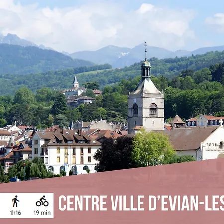Le Leman - 5 Min A Pieds Du Lac, Des Plages, Des Parcs Lägenhet